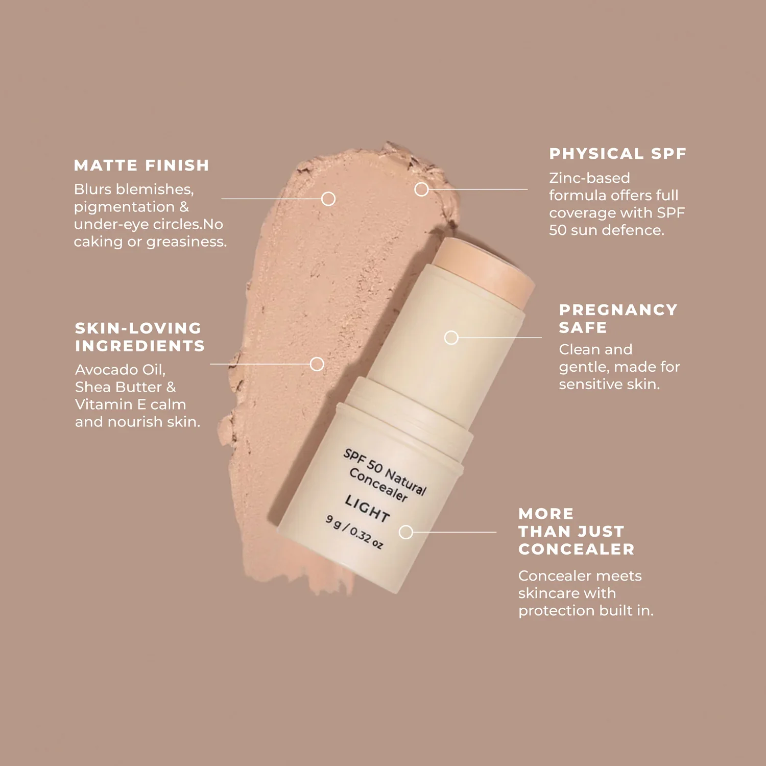 Avocado Zinc Concealer - Light Medium - Image 3