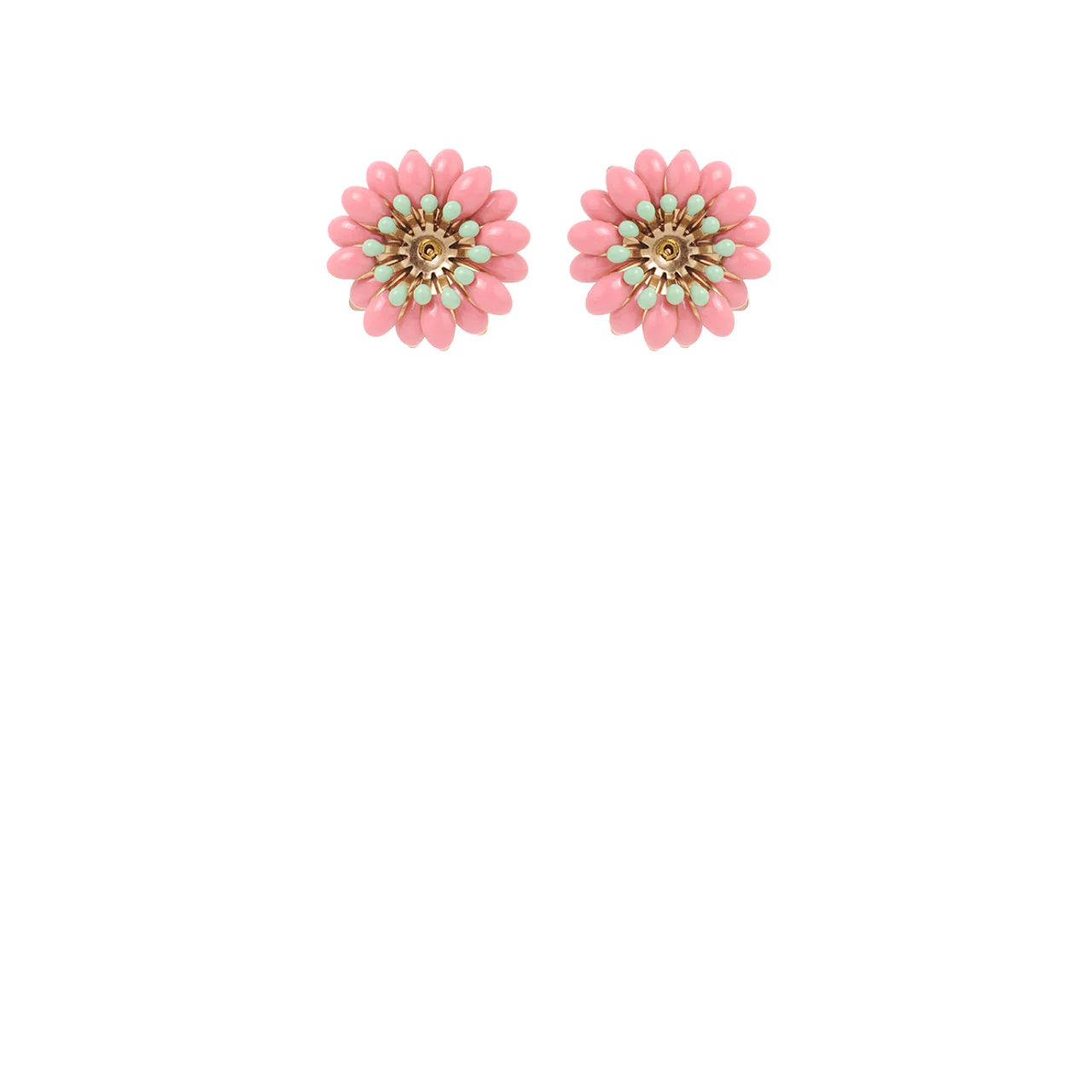 Camelia Puces Earring - Pink/Blue - Image 2