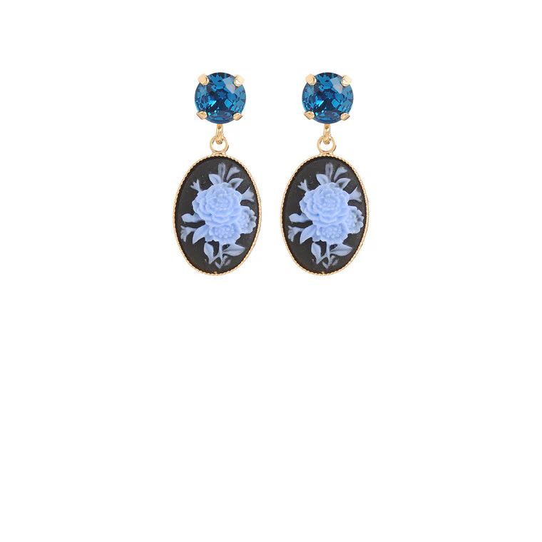 Cameo Mini Strass Earring - Image 3