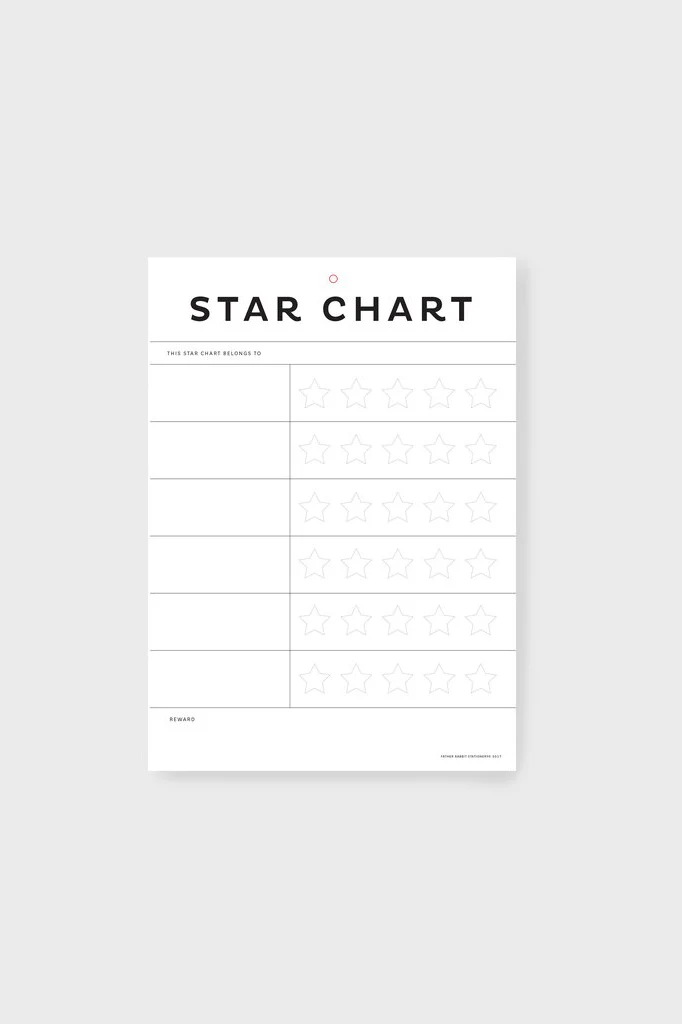 Father Rabbit A4 Star Chart