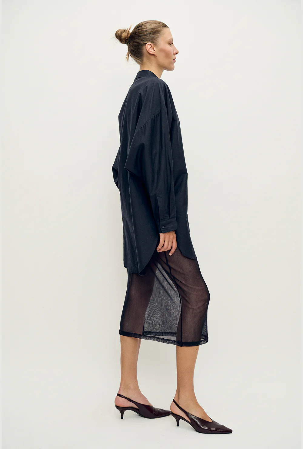 Mesh Skirt - Black - Image 3