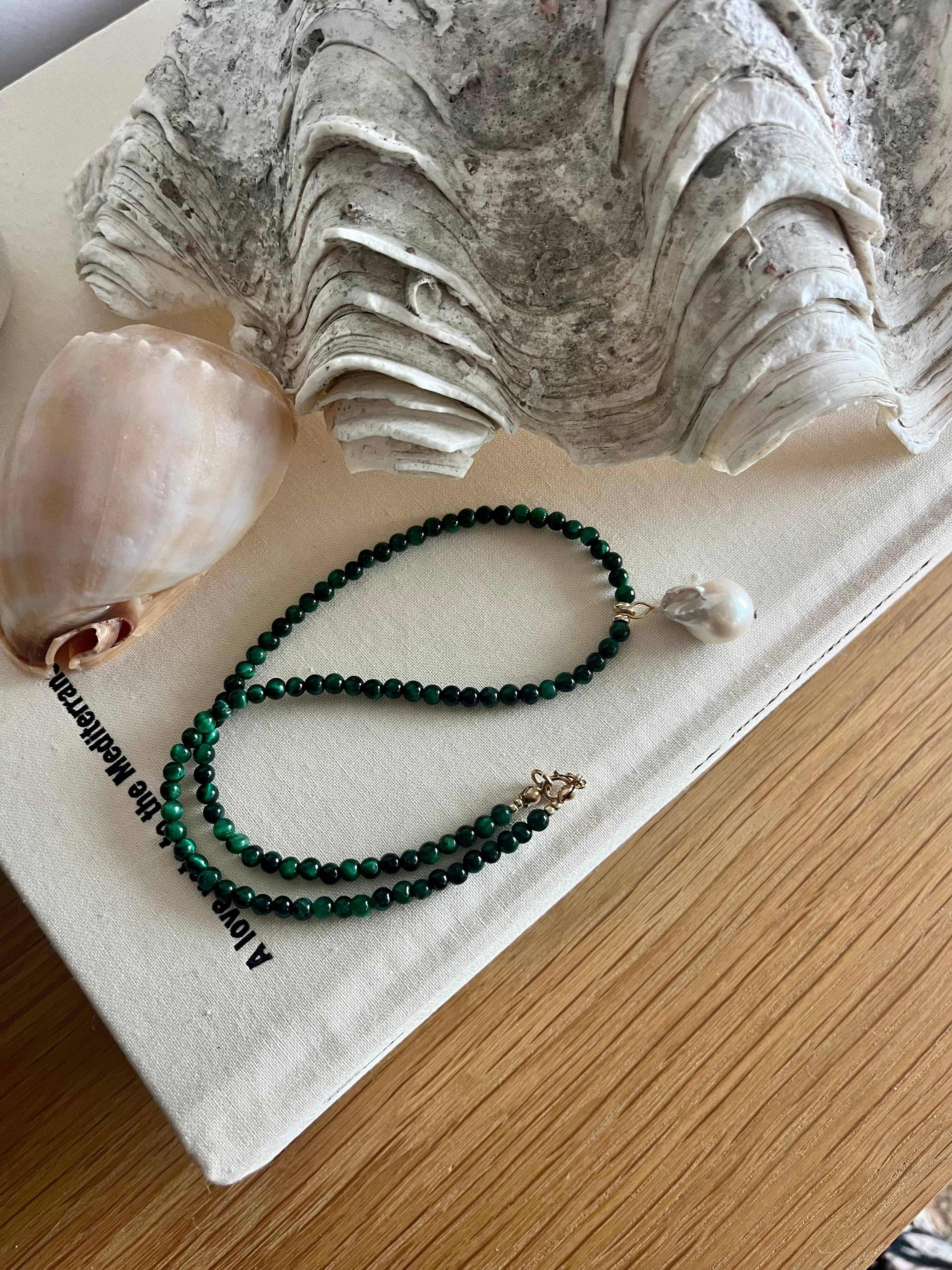 Moss Pearl Necklace - Image 2