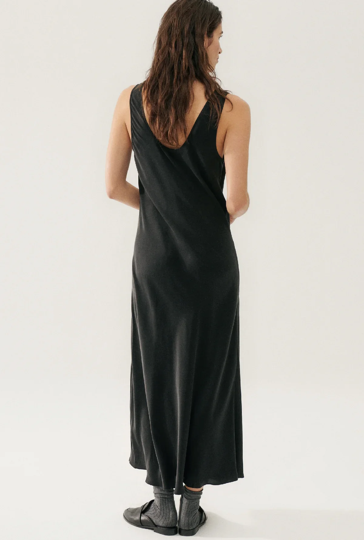 Scoop Neck Dress - Black - Image 4